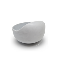 Load image into Gallery viewer, Silicone Suction Bowl w/ Spoon (Marble)