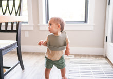 Load image into Gallery viewer, 2 Pack Feeding Bibs (Sage + Oatmeal)