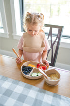 Load image into Gallery viewer, 2 Pack Feeding Bibs (Sage + Oatmeal)