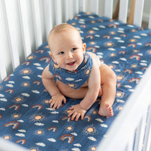 Load image into Gallery viewer, Narwhal + Hello Sunshine Bandana Bib Set