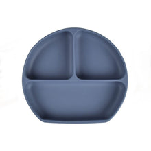 Load image into Gallery viewer, Silicone Suction Plate w/ Fork (Dark Blue)