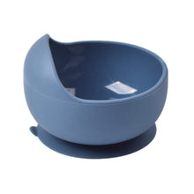 Load image into Gallery viewer, Silicone Suction Bowl w/ Spoon (Dark Blue)