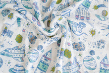 Load image into Gallery viewer, Multi-Purpose Muslin Swaddle Blanket- Outer Space