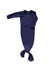 Load image into Gallery viewer, Navy- Bamboo Knotted Gown