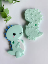 Load image into Gallery viewer, Dinosaur Silicone Baby Teether