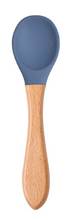 Load image into Gallery viewer, Silicone Suction Bowl w/ Spoon (Dark Blue)
