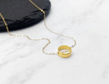 Load image into Gallery viewer, Mom Necklace | Gold Circle Charm
