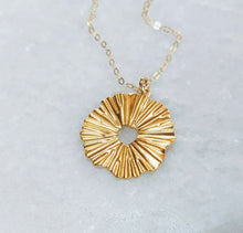 Load image into Gallery viewer, Happy Mothers Day Necklace | Gold Sun Pendant
