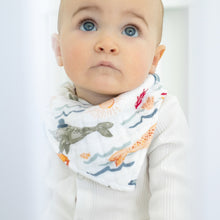 Load image into Gallery viewer, Narwhal + Hello Sunshine Bandana Bib Set
